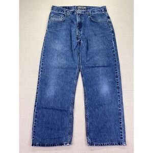 Vintage Levi's Mens 33 SilverTab Baggy Denim Jeans Medium Wash‎ Wide Leg 90s
